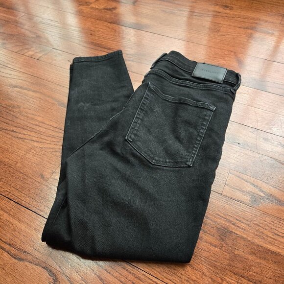 Everlane Denim - Everlane High Rise Skinny Ankle Jeans Black 31